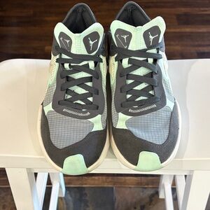 Jordan Sneakers Mint Green and Gray
